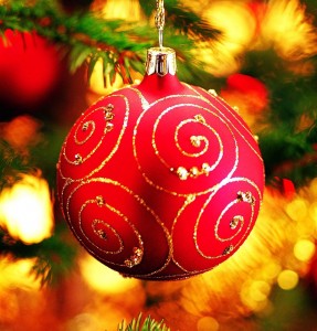 Christmas Decoration:  Red Ball